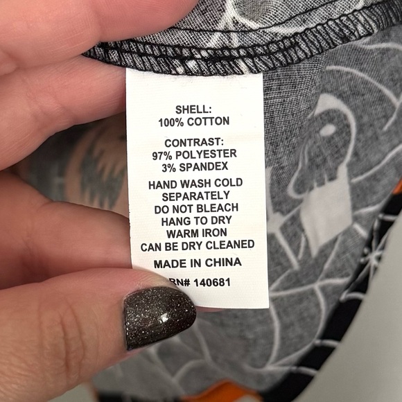 Unique Vintage Pumpkins & Spiderwebs Arden Babydoll Mini Dress Small NEW - Picture 8 of 8